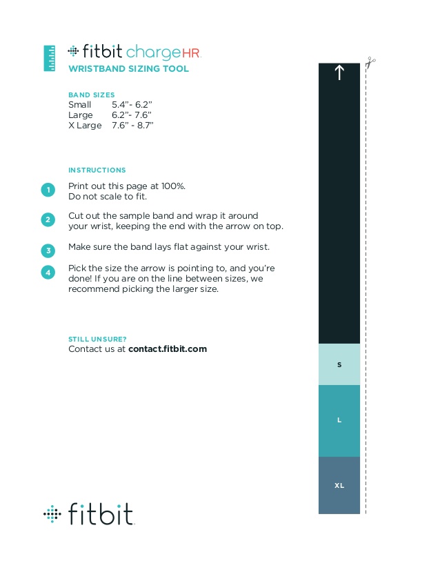 fitbit charge 2 size guide