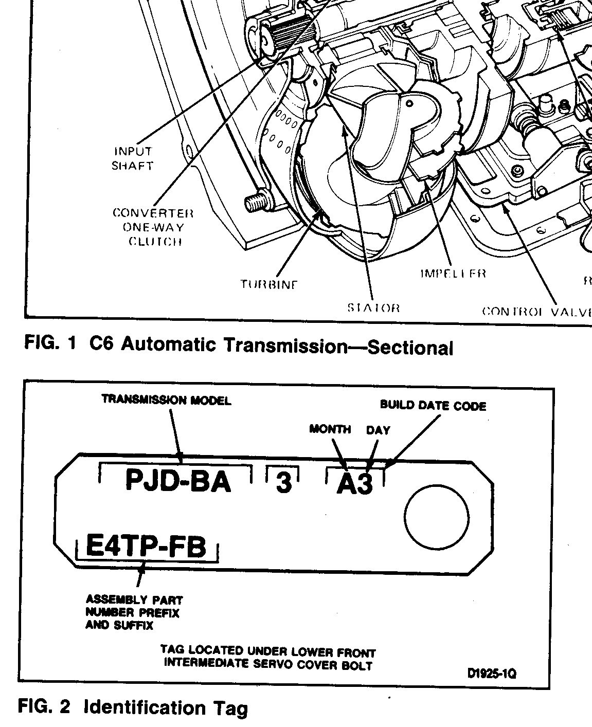 Transmission ID tag ?? 80 96 Ford Bronco Tech Support 66 96 