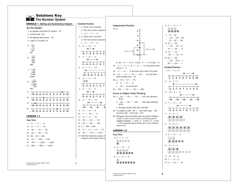 Collection of Math worksheets go answers | Download them and try 