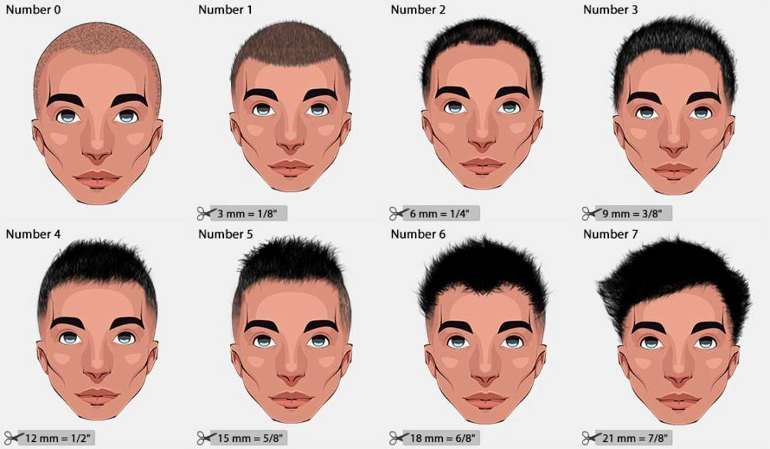Different Haircut Numbers & Hair Clipper Sizes [2018] HairstyleCamp