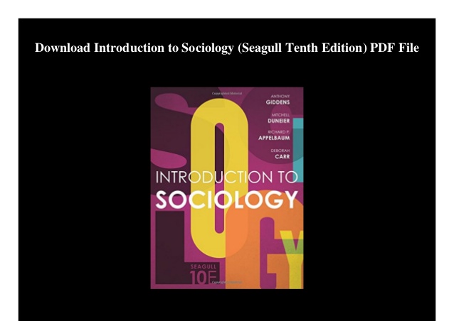 9780393264319: Introduction to Sociology AbeBooks Anthony 