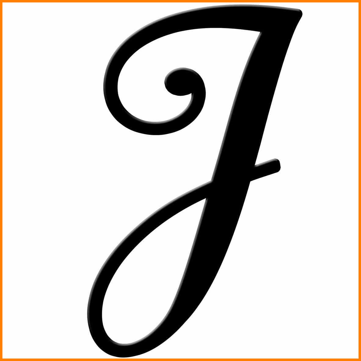 A Capital Cursive J