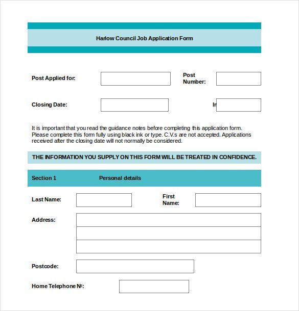 job application form template word job application template 19 