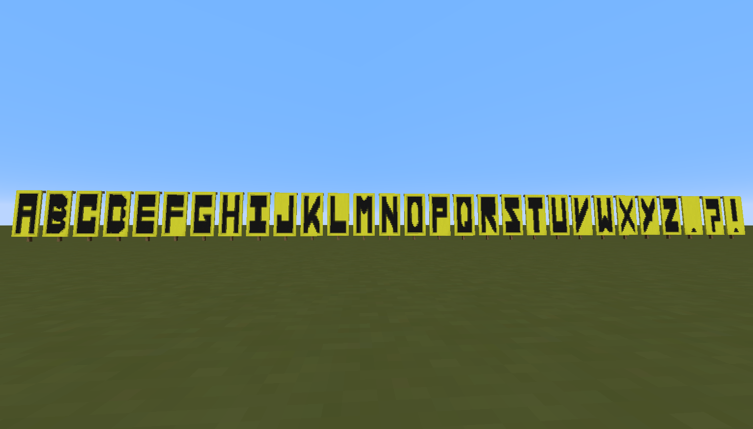 Minecraft Banner Alphabet Album on Imgur