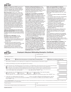 How To Fill Mw507 Form Fill Online, Printable, Fillable, Blank 