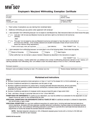 Form Mw507 Example Fill Online, Printable, Fillable, Blank 