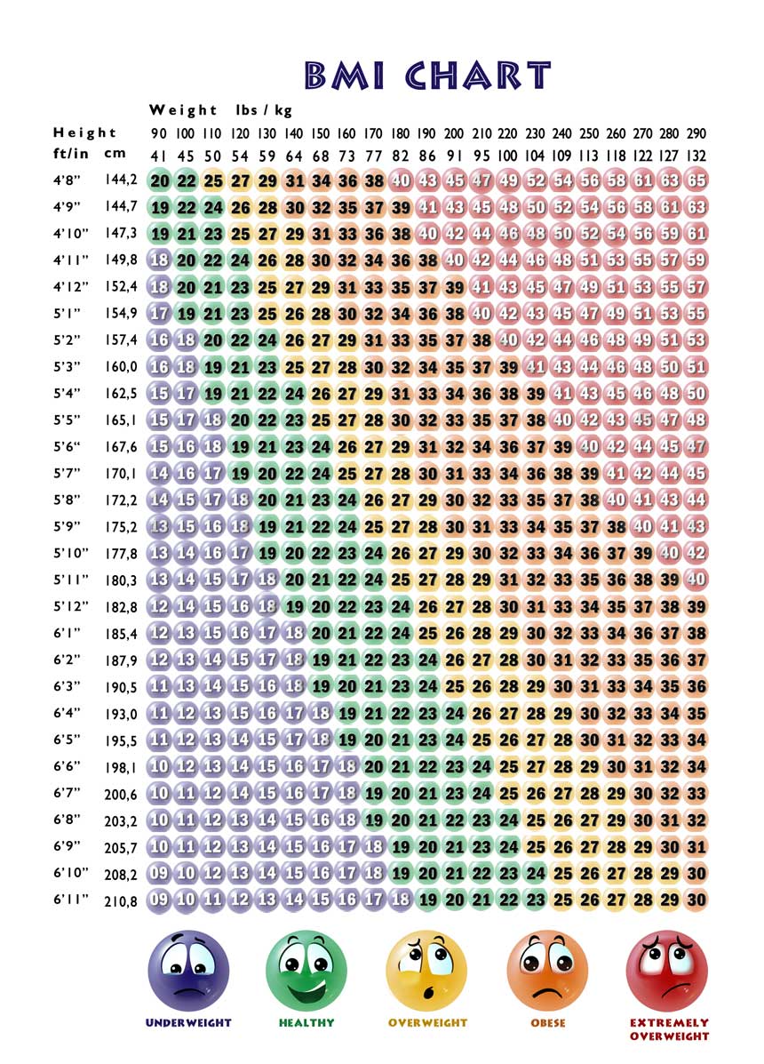 Navy Bmi Chart Male