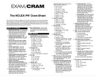Pearson Cram Sheet by Wayne Clarke issuu