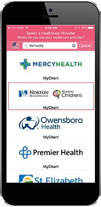 Mobile Application Louisville, Kentucky (KY), Norton Healthcare