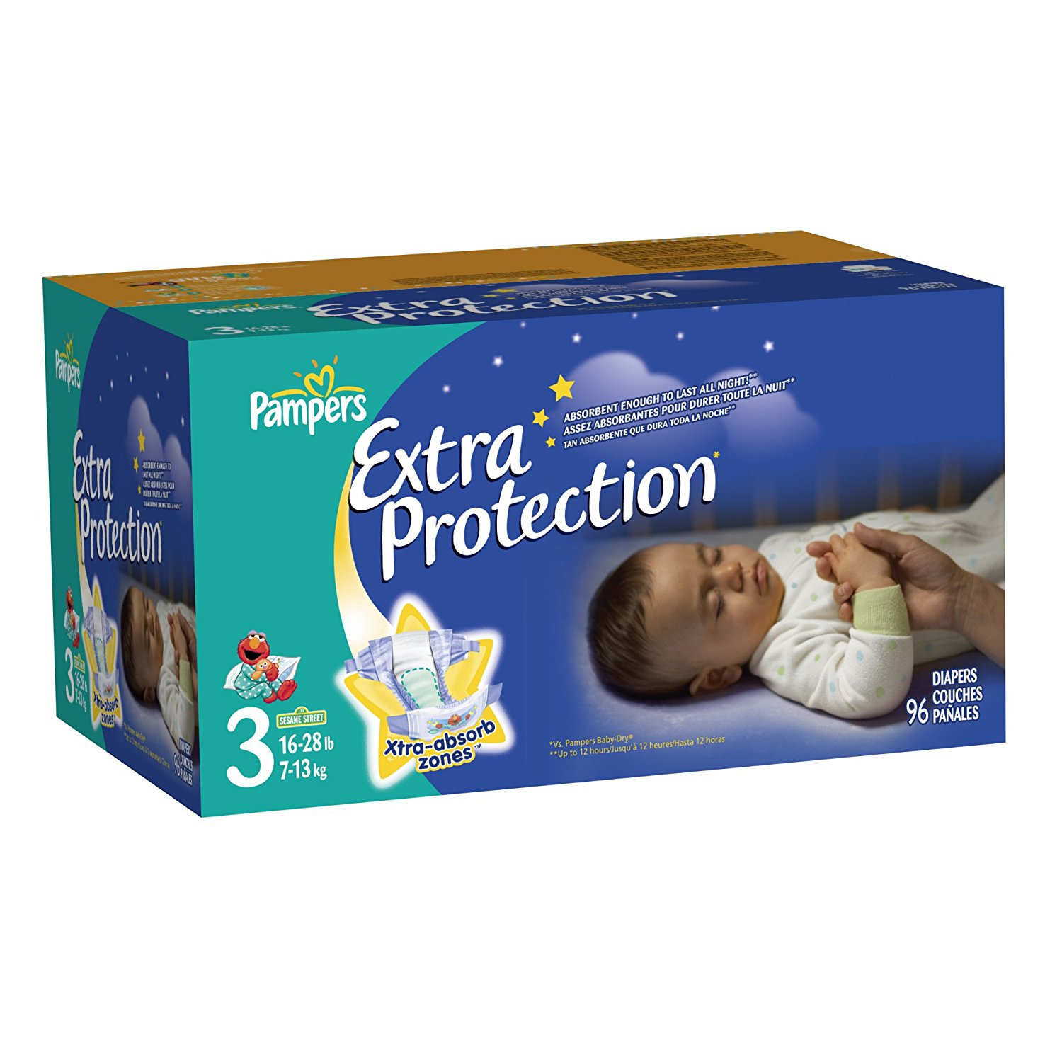 Amazon.com: Pampers Extra Protection Nighttime Diapers Super Pack 