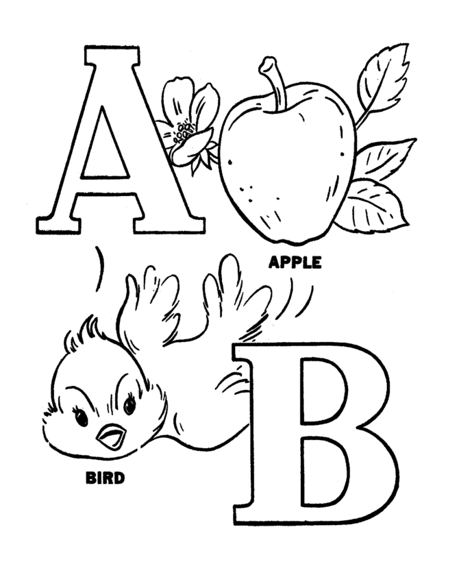 Pre K ABC Coloring Alphabet Activity Sheets Easy Coloring 