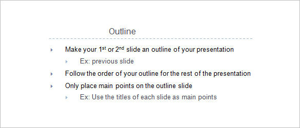 9+ Presentation Outline Templates | Free & Premium Templates