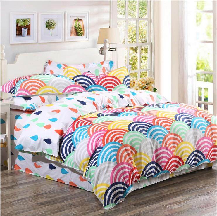 Cotton Queen Comforter Set 2015 Organic Bedding Sets Rainbow 