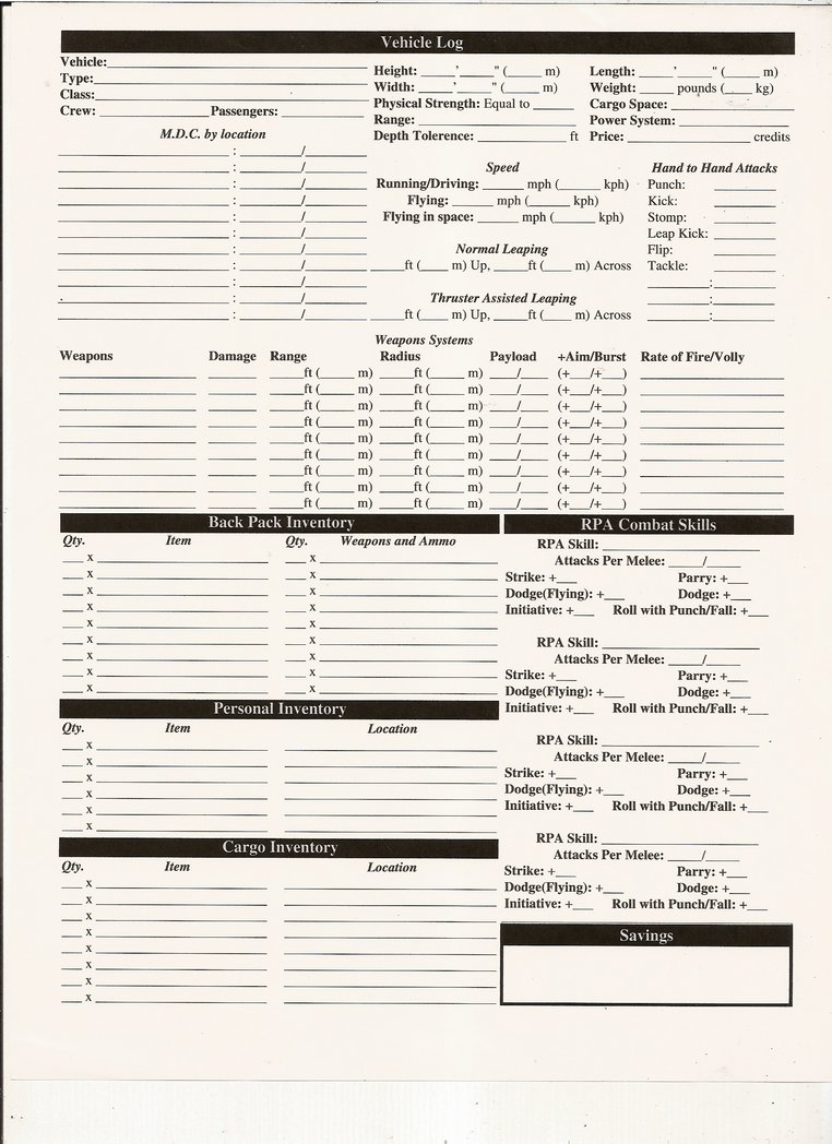 Rifts Character Sheet Scan 1 by dragonfett on DeviantArt