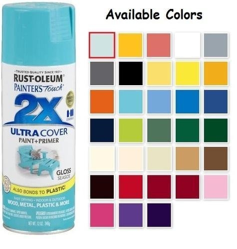 Rustoleum Paint Color Chart Rust Oleum Painter S Touch Acrylic 