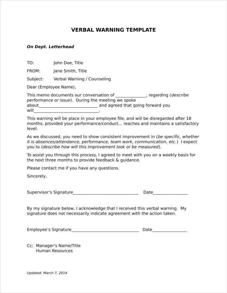 Sample Warning Letter To Employee For Tardiness amulette