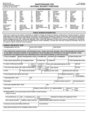 2010 2018 Form OPM SF 86 Fill Online, Printable, Fillable, Blank 