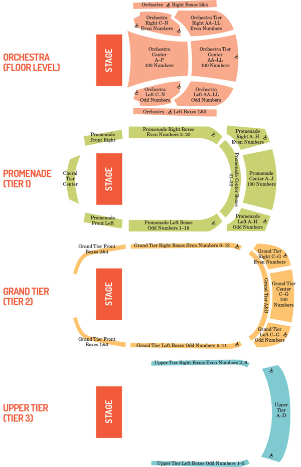 Strathmore Seating Maps