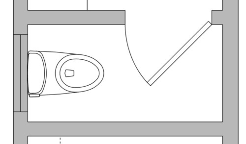 Toilet Room Size