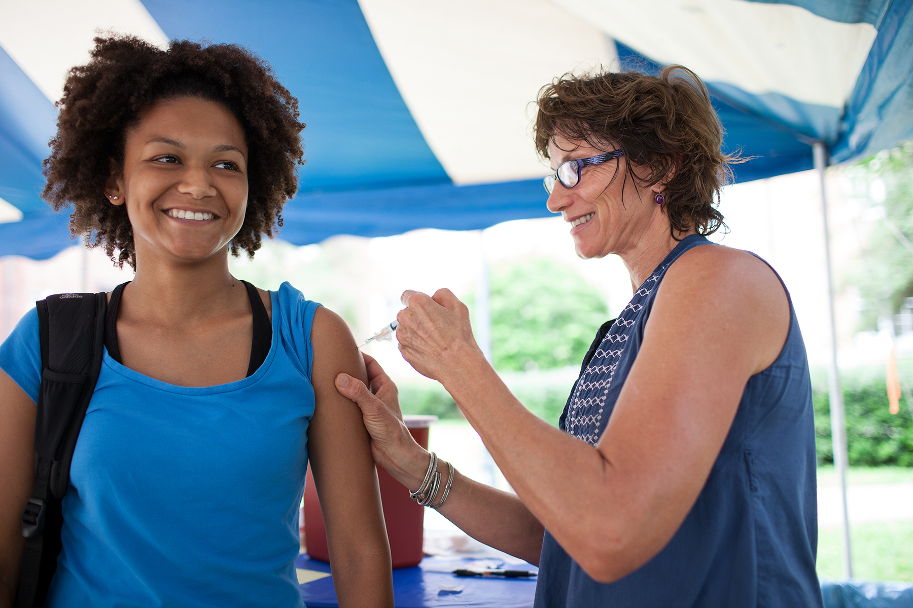 UF Student Health Care Center takes flu vaccination “on the road 