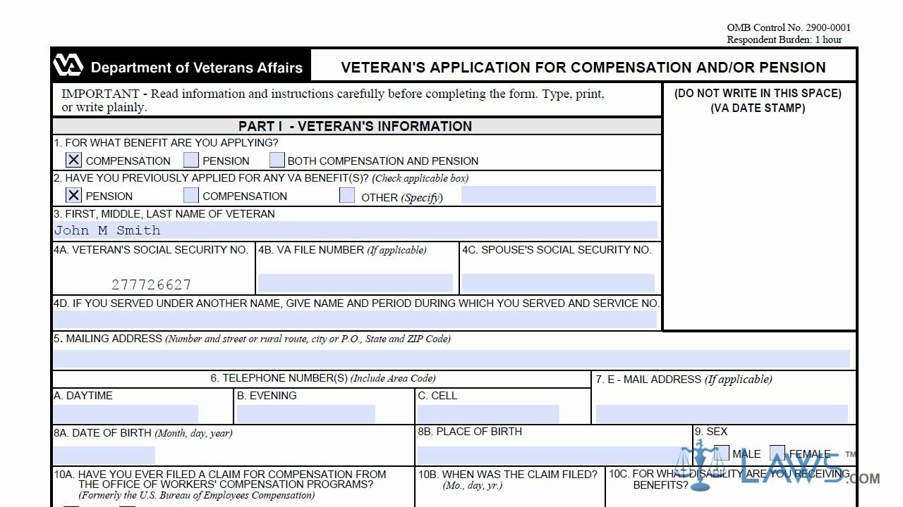 Va: Va Form 21 526ez