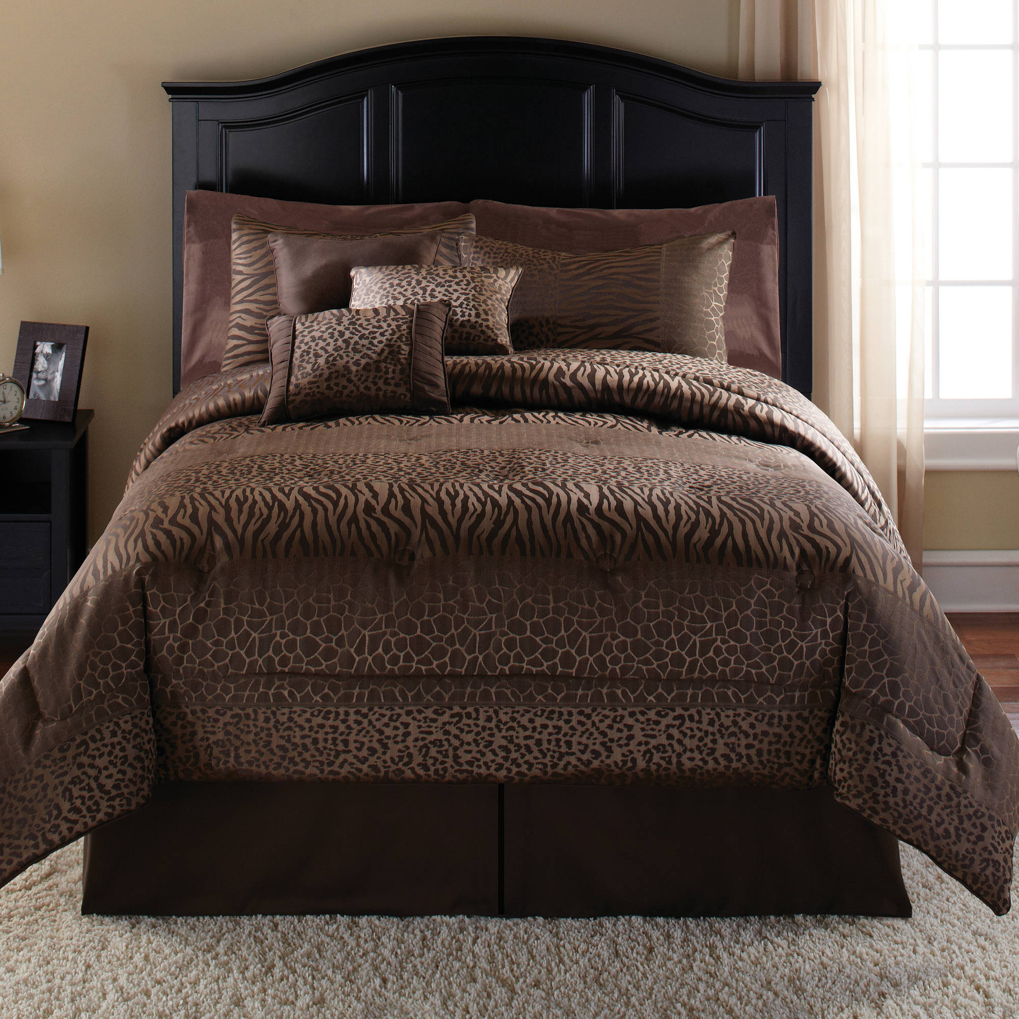 Mainstays Safari 7 Piece Bedding Comforter Set Walmart.com