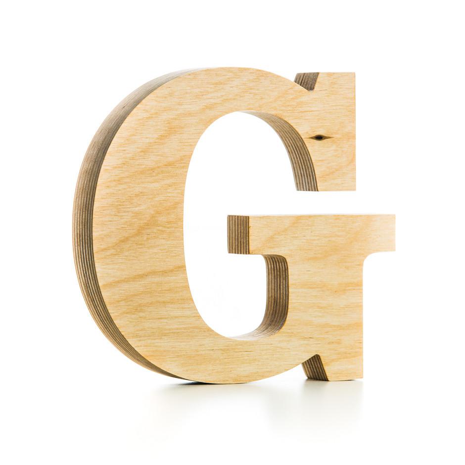 Wooden letter crafted from quality birch plywood, hand finished 