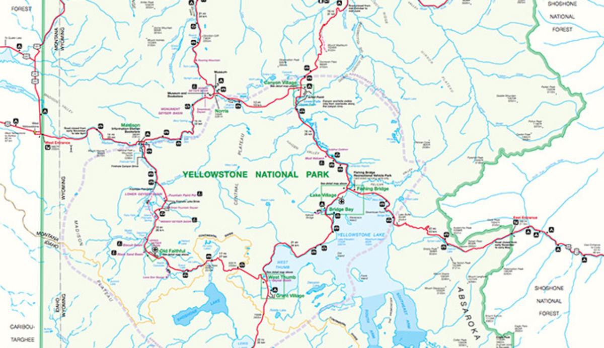 Download a Yellowstone National Park Map PDF My Yellowstone Park