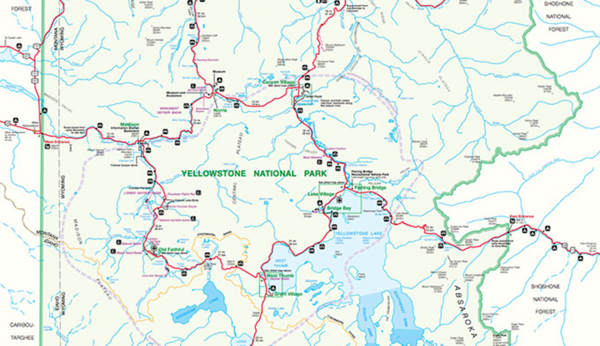 Official Yellowstone National Park Map PDF My Yellowstone Park