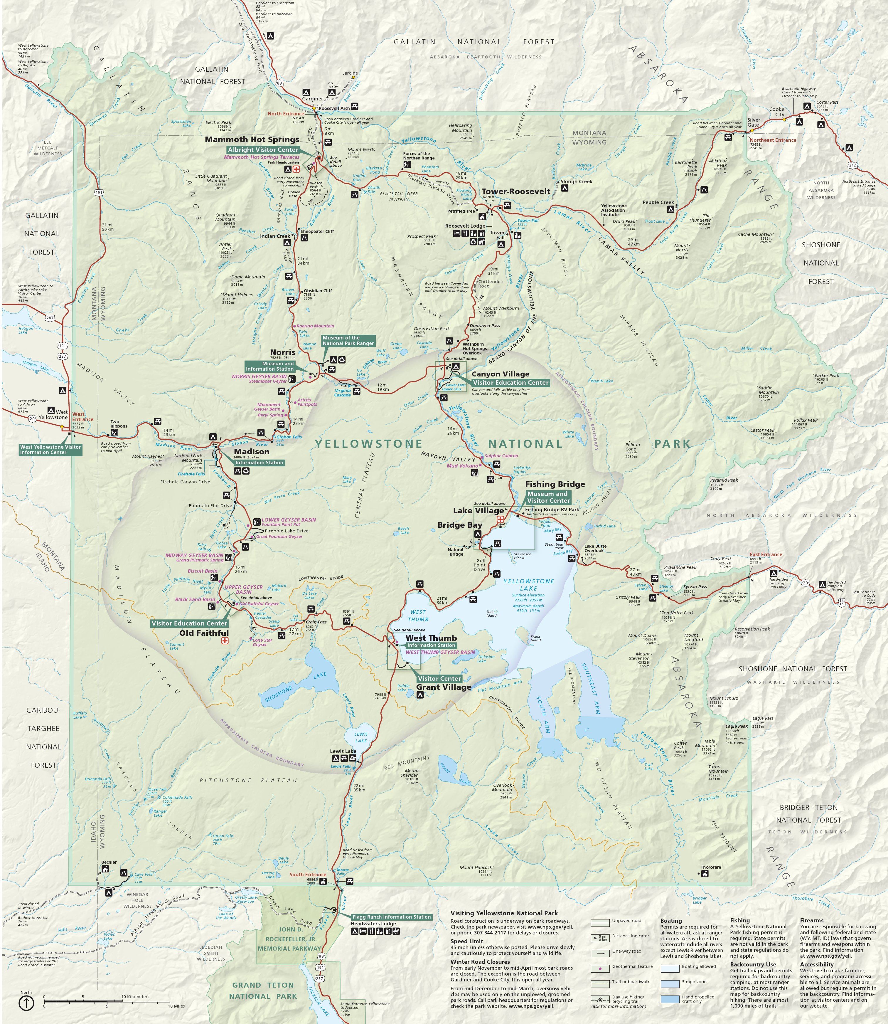 Yellowstone Maps | NPMaps. just free maps, period.