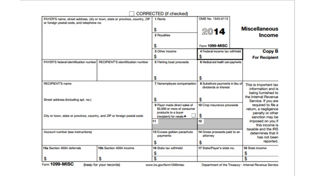 2017 Form IRS 1099 MISC Fill Online, Printable, Fillable, Blank 