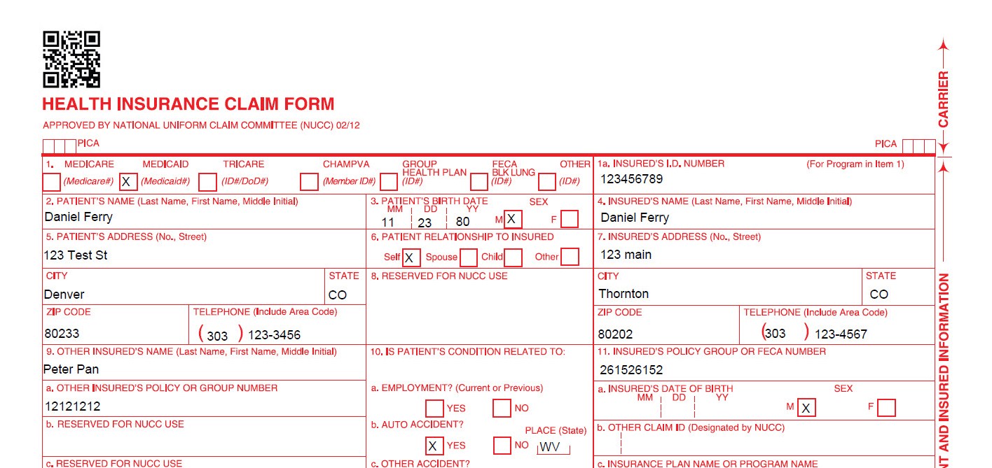 CMS 1500 – Excel PDF Form Filler $29.99 | HealthcareIT