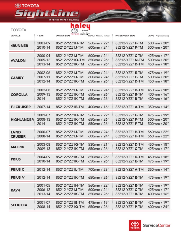 Toyota Windshield Wiper Blades Haley Toyota Roanoke