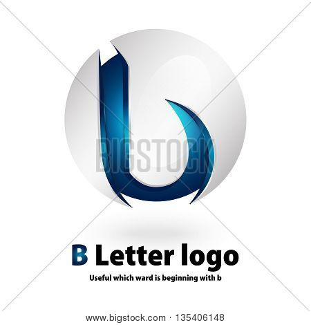 B 3d Letter Logo Vector & Photo (Free Trial) | Bigstock
