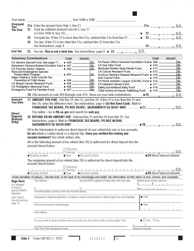 540 2ez tax form Koto.npand.co