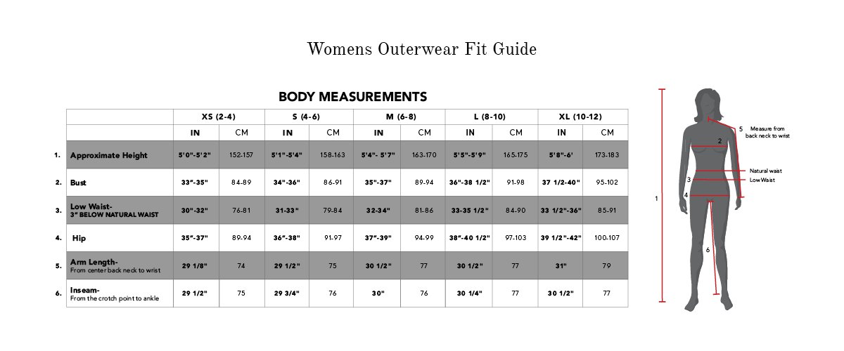Size Charts for 686 Apparel