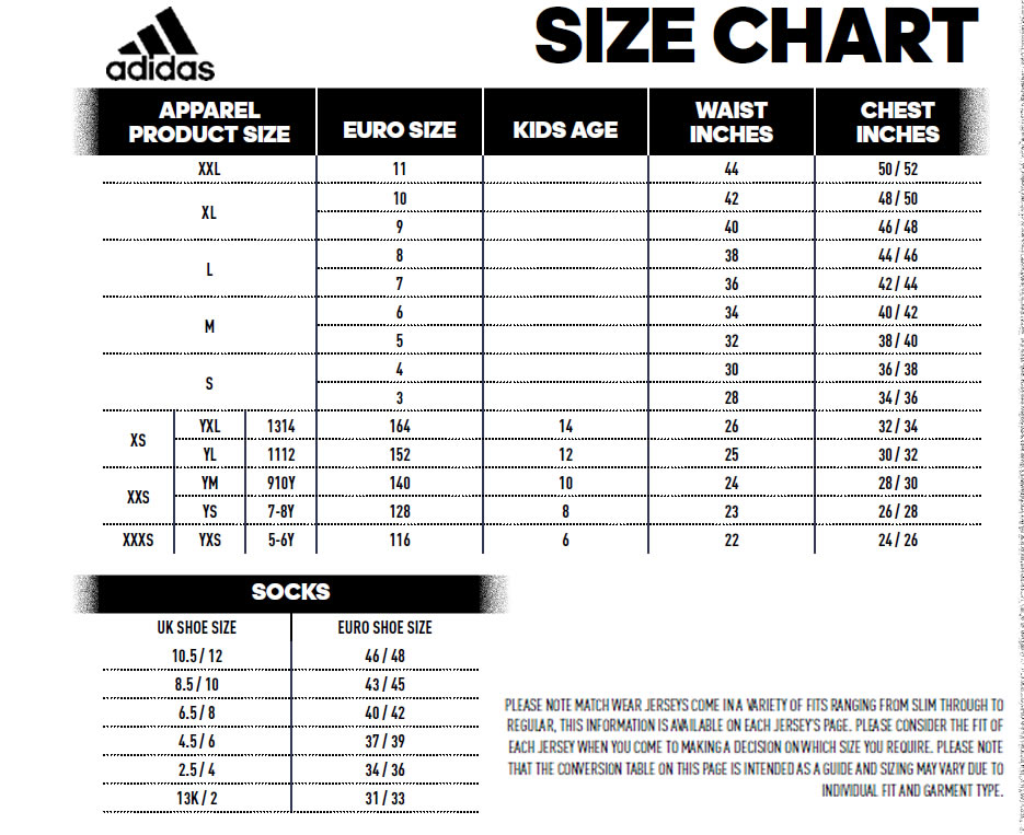 adidas jacket size chart Gala.kidneycare.co