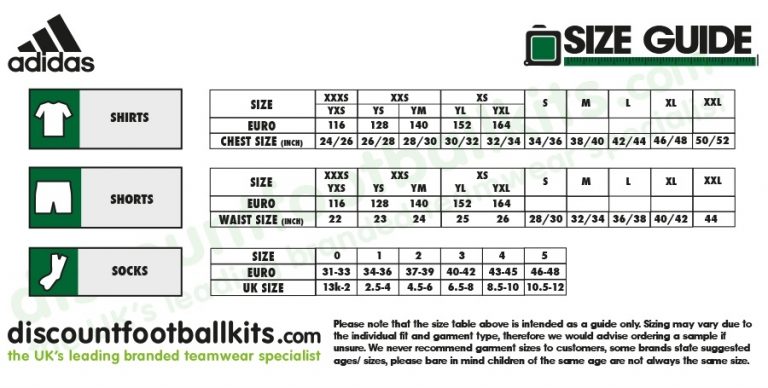 Adidas Socks Size Chart | amulette