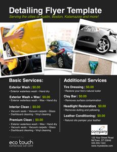 Auto detailing flyer and template | car detailing | Pinterest 