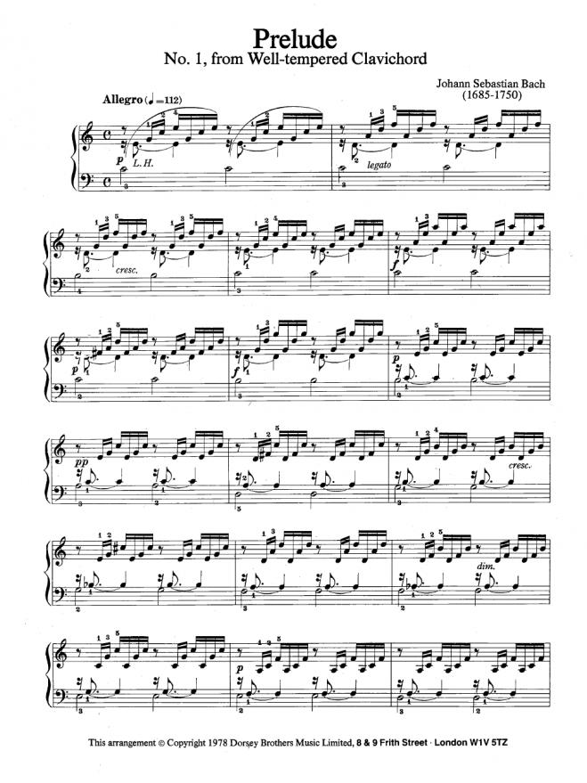Prelude in C Major by J. S. Bach| J.W. Pepper Sheet Music