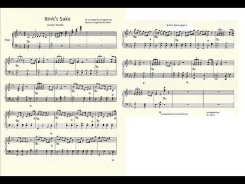 Bink's Sake Piano Score YouTube