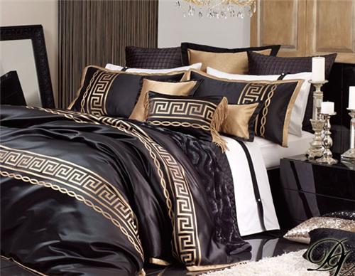 hotelathome.com.au: Da Vinci Athena Black 10 Pce Bed Linen Set