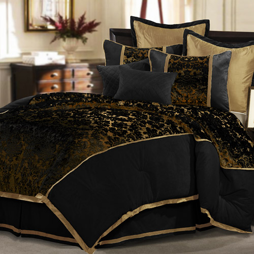 Gold and Black Bedding Sets Ideas | Lostcoastshuttle Bedding Set