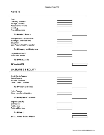 free blank balance sheet form – down town ken more