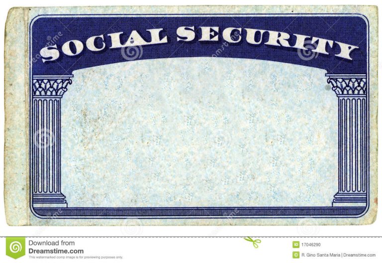 Social Security Card Template Pdf