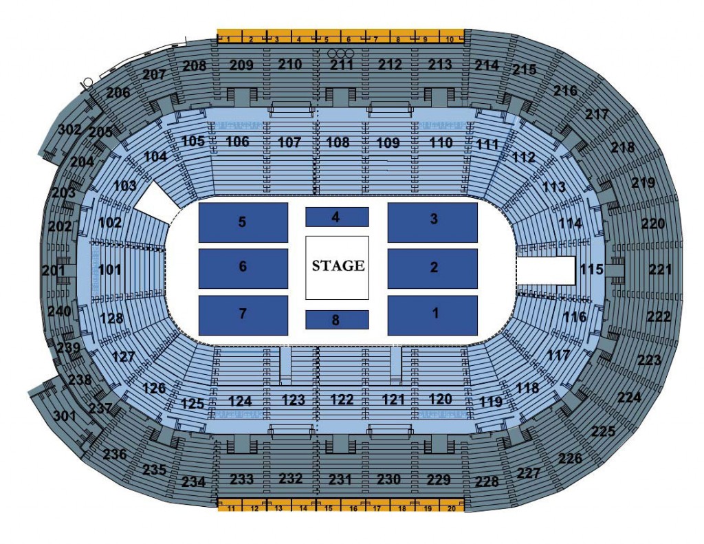 Seating Chart | Dunkin' Donuts Center