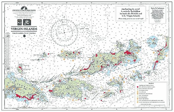 British Virgin Island Maps for Charter Virgin Motor Yachts