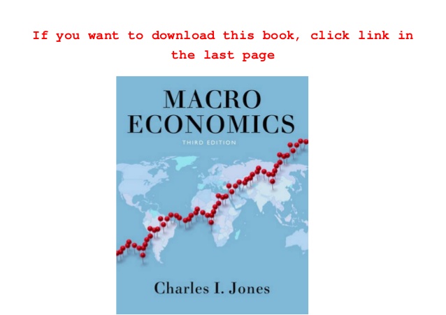 Macroeconomics 3rd 3E Charles Jones PDF eBook Download