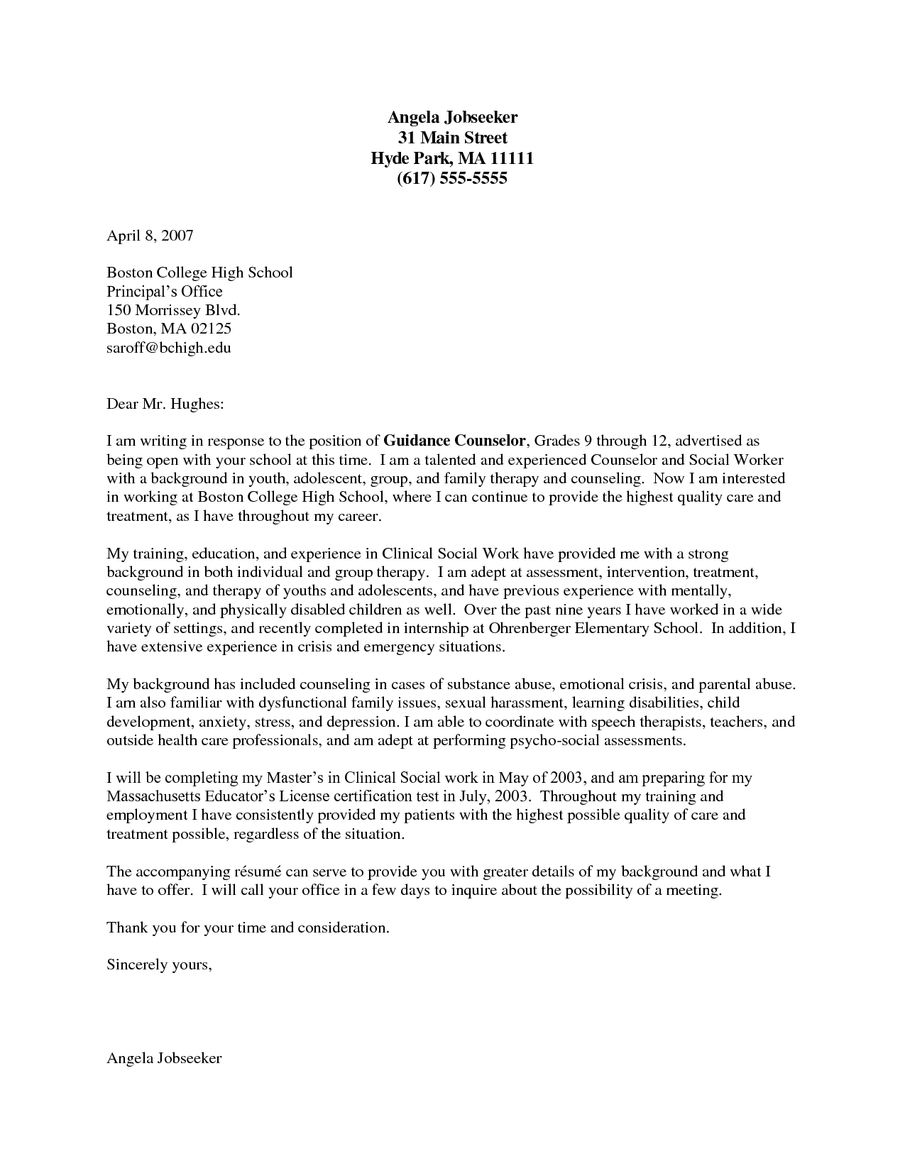 guidance counselor cover letter Akba.katadhin.co