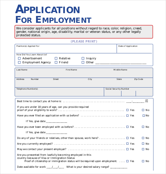 application form in word Melo.in tandem.co